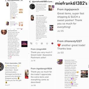 ♥️🥰 TRADE REVIEWS 🥰♥️